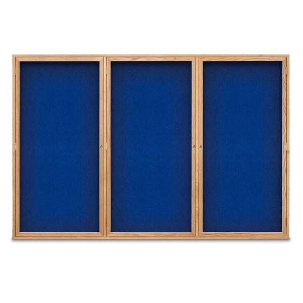 Sliding Door Indoor Enclosed Corkboard, 7